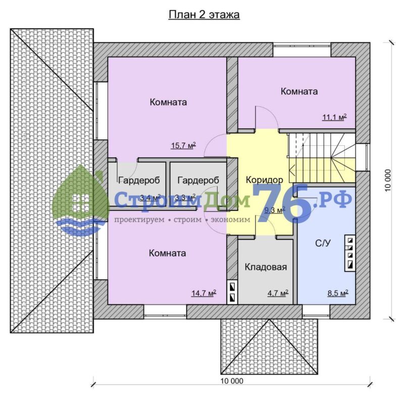 План 2 этажа - Проект СД-53