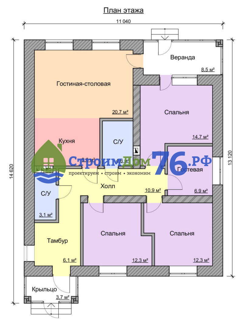 План этажа - Проект СД-79