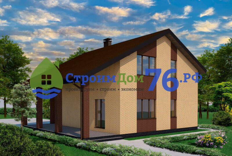 Грамотно разработанный проект двухэтажного дома из газобетона в Ярославле