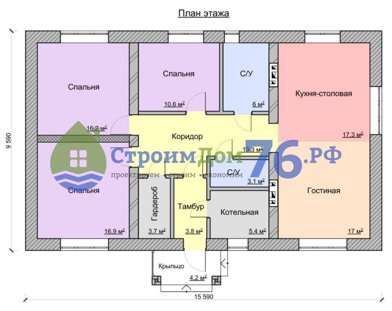 Проект СД-93 в Ярославле - План этажа